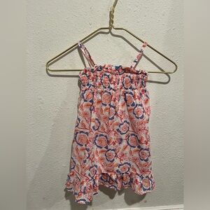 Vineyard vines Floral Kids Top - Red and Blue